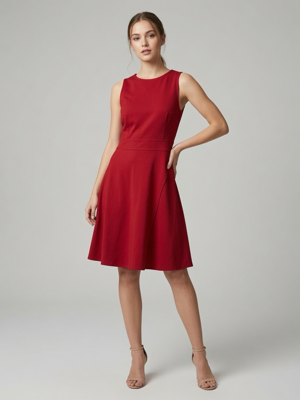 GAP Red High‑Neck Mini Shift Dress NWT Size 12